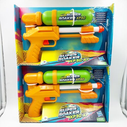 Nerf Super Soaker Xp30 Ap Water Blaster Gun Set Of 2 New Squirt Toys 9844