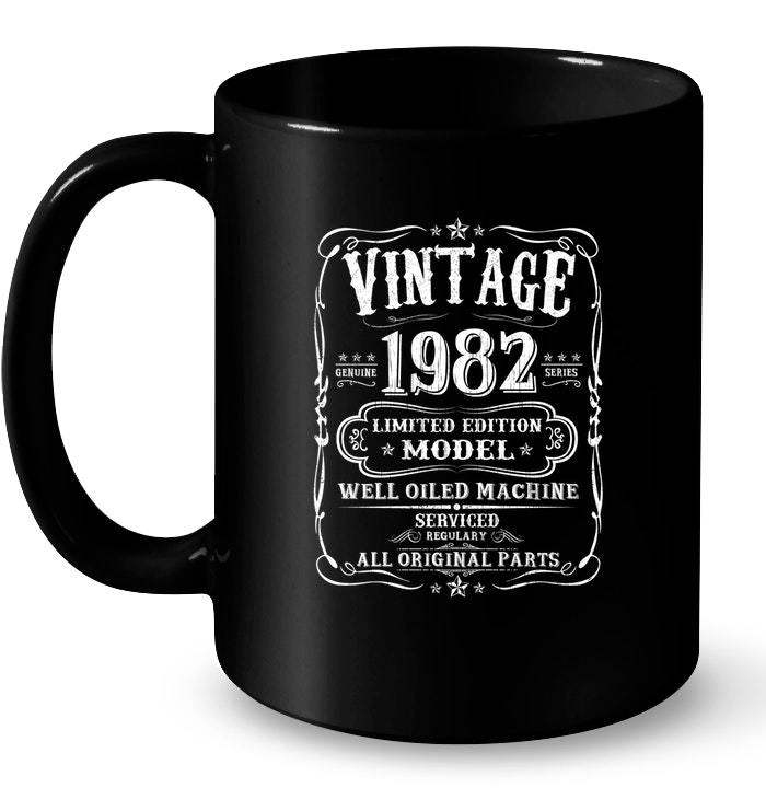 Vintage 36th Birthday Funny Ceramic Mug 1982 All Original Parts - Mugs