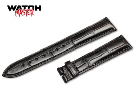 Original OEM OMEGA Black Watch Genuine Croc leather strap 18mm 19mm 20mm 21mm 22 - $117.00