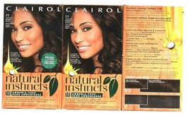 3 Boxes Clairol Natural Instincts 3.5 Brown Black Semi Permanent Hair Color