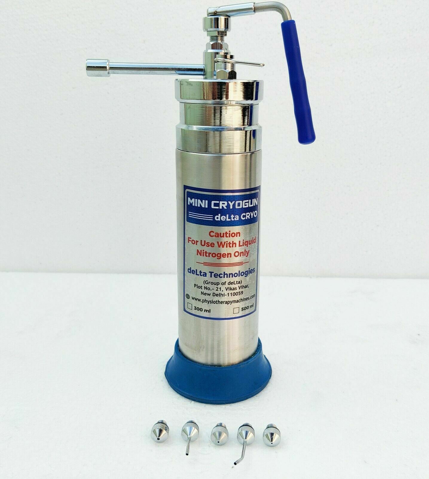 CryoCanLiquidNitrogen dermatology Container Sprayer freeze heads