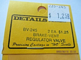 Details West # BV-245 Brake-Vent Regulator Valve HO-Scale image 2