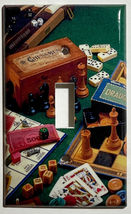 Chess Backgammon Monopoly Light Switch Outlet Rocker Wall Cover Plate Home decor image 4