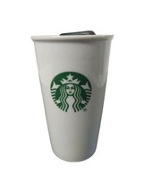 Starbucks 10oz Ceramic Double Wall Tumbler Travel Mug Siren Logo - $14.84