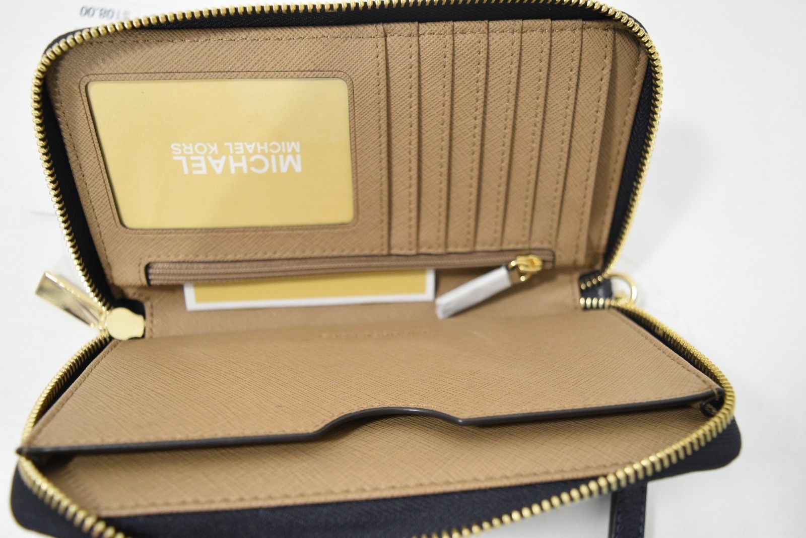 michael kors large leather smartphone wristlet