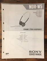 Sony MDR-25 Headphone Service Manual *Original* - $18.53