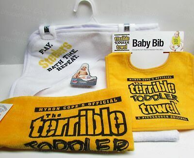 Pittsburgh Steelers Infant The Terrible Toddler Towel Bib