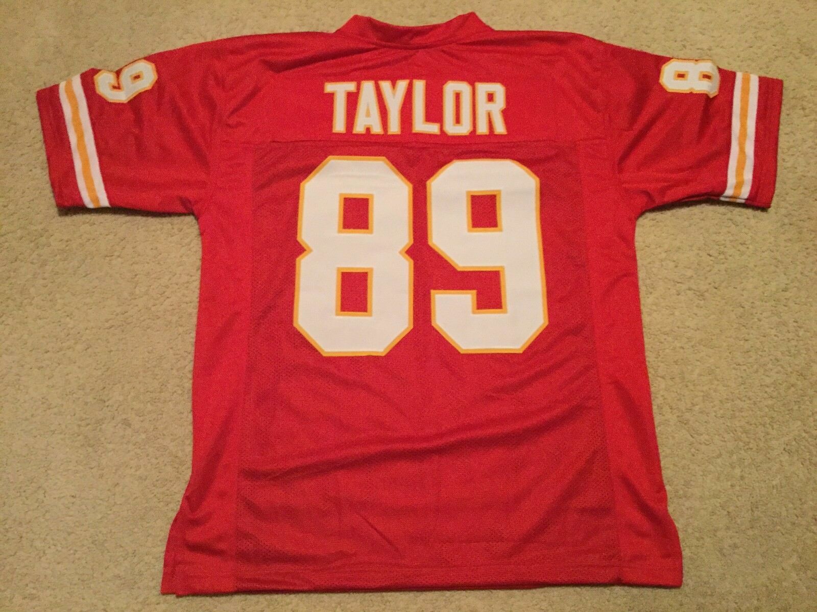 UNSIGNED CUSTOM Sewn Stitched Otis Taylor Red Jersey M, L, XL, 2XL