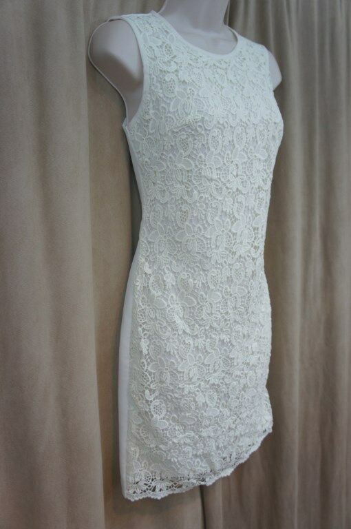 cream calvin klein dress