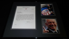 George Steinbrenner Facsimile Signed Letter to Jerry Jones 16x20 Framed Display image 1