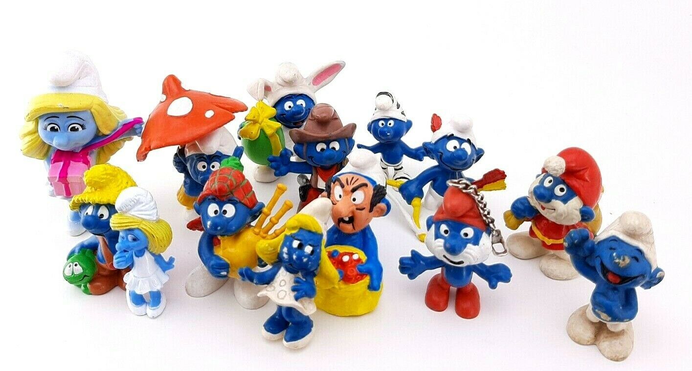 smurfs toys 1980s