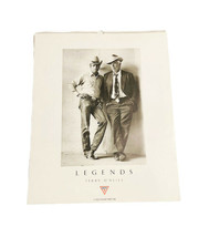 Vintage Large 20"x16" 1987 1988 Guess Calendar Terry O'Neill Legends image 1