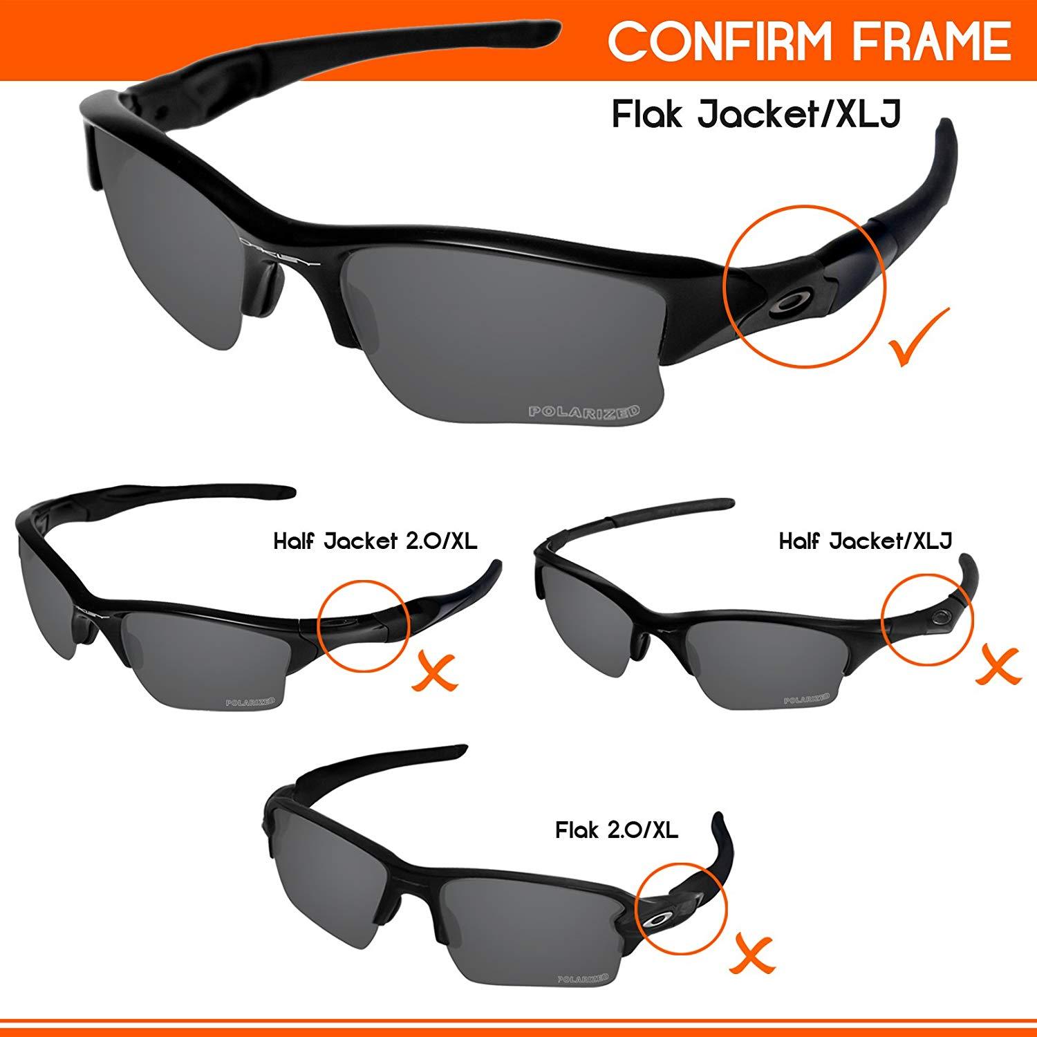 Performance Replacement Lenses for Oakley Flak Jacket XLJ Sunglass