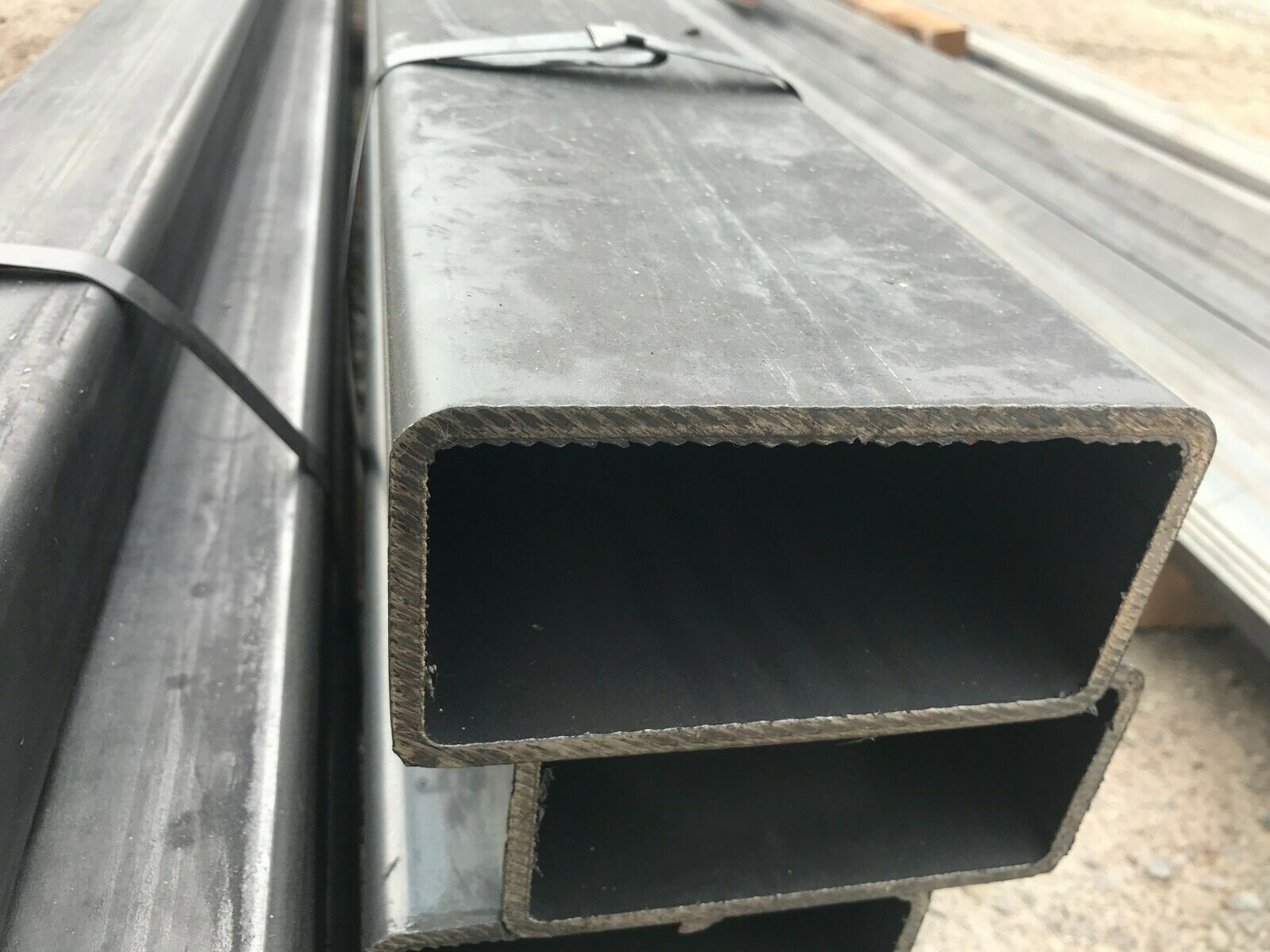 Steel Rectangular Tubing 3x 6 X 316 X 12 7 Pieces Metal Sheets