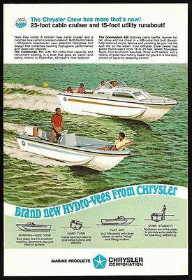 Hydro Vees Chrysler 23 Ft Cabin Cruiser 15ft And 14 Similar Items