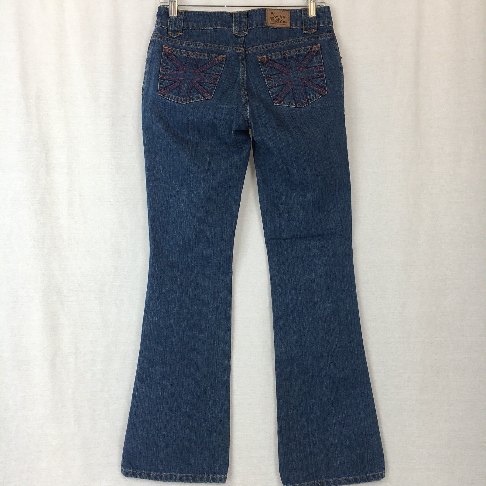Paul Frank Womens Jeans Flare Medium Wash Low Rise Cotton Juniors Size ...