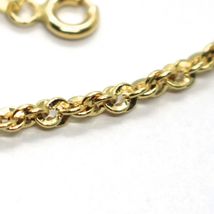 18K YELLOW GOLD ROPE CHAIN, 15.75 INCHES BRAIDED INFINITE FACETED ALTERNATE LINK image 4