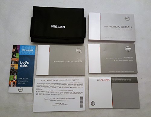 2017 Nissan Altima Sedan Owners Manual Guide Book [Paperback] Nissan