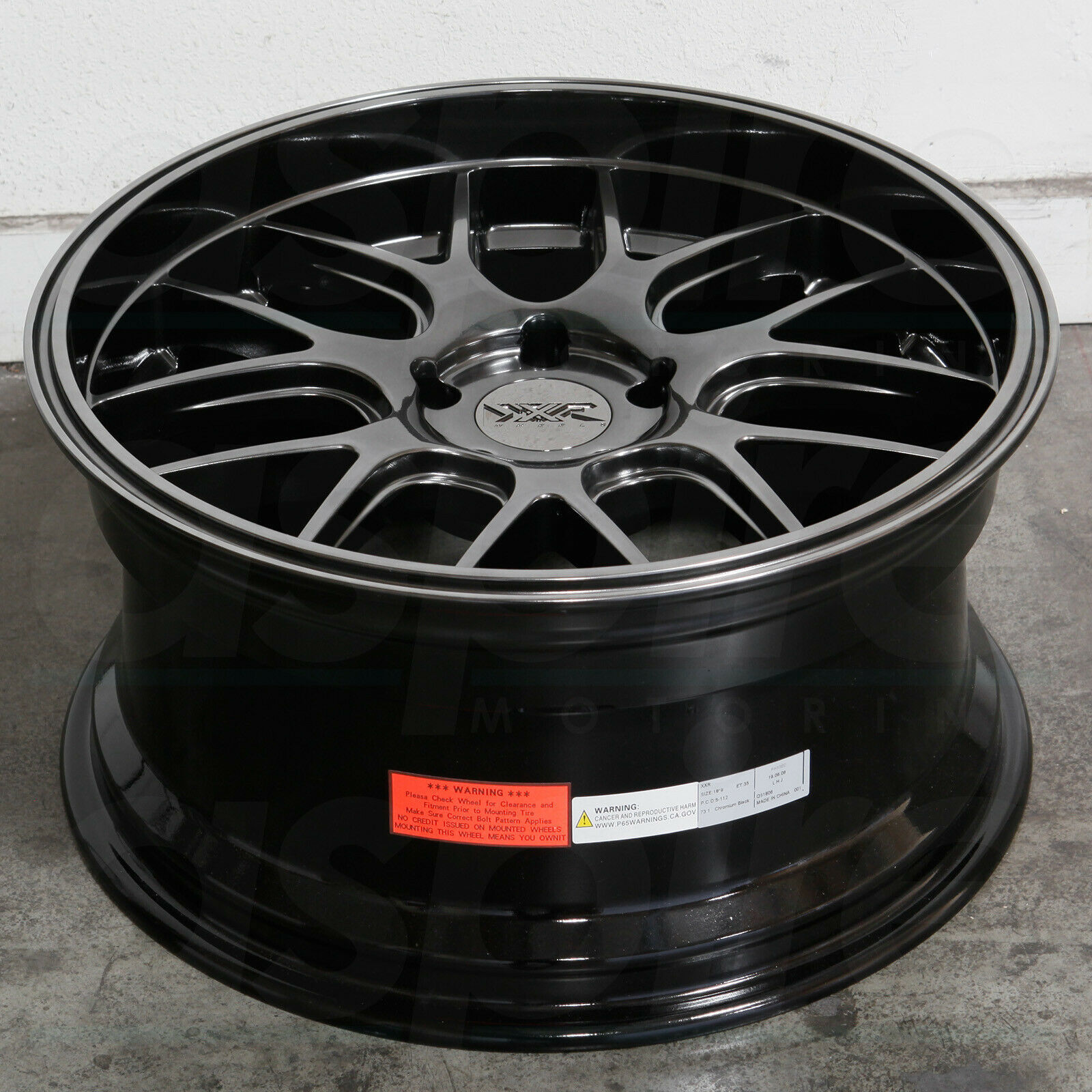 One 18x9 XXR 530D 5x112 35 Chromium Black Wheels Rims - Wheels