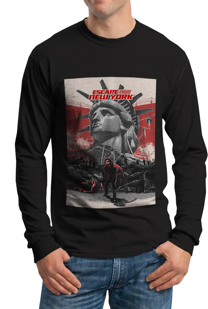 ESCAPE FROM NEW YORK Movie Black  Casual Sweatshirt For Men