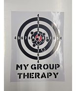 My Group Therapy Shooting Target Hunting Bullet hole 6&quot; Logo Vinyl Decal... - $4.25