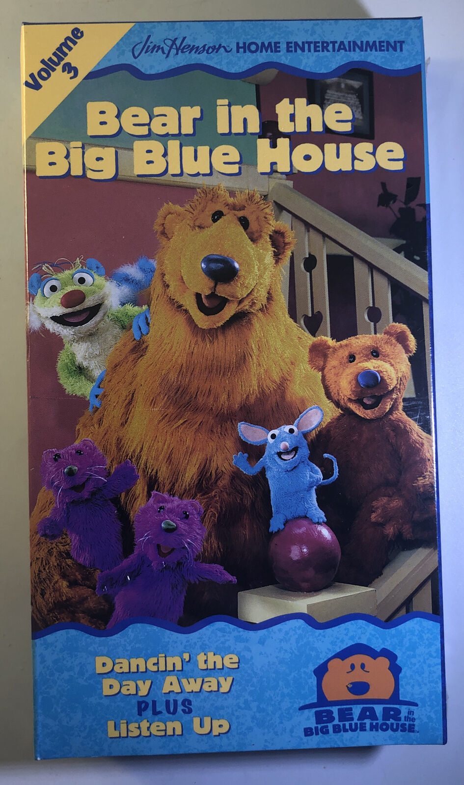 Bear In The Big Blue House-Dancin’ The Day Away/Listen Up #3 VHS 1998 ...