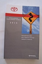 2015 Toyota Highlander Highlander Hybrid navigation manual radio manual book - $24.74