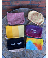 Lot of 6 Makeup Bags Pouches Ipsy Misc Tetris Glam Make Up Jewelry Trave... - $9.50