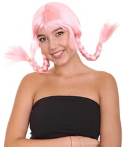 Bavarian Girl Lt Pink Wig HW-1199 - $16.04