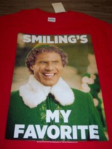 ELF WILL FARREL SMILING&#39;S MY FAVORITE CHRISTMAS T-Shirt XL NEW w/ TAG - $19.80