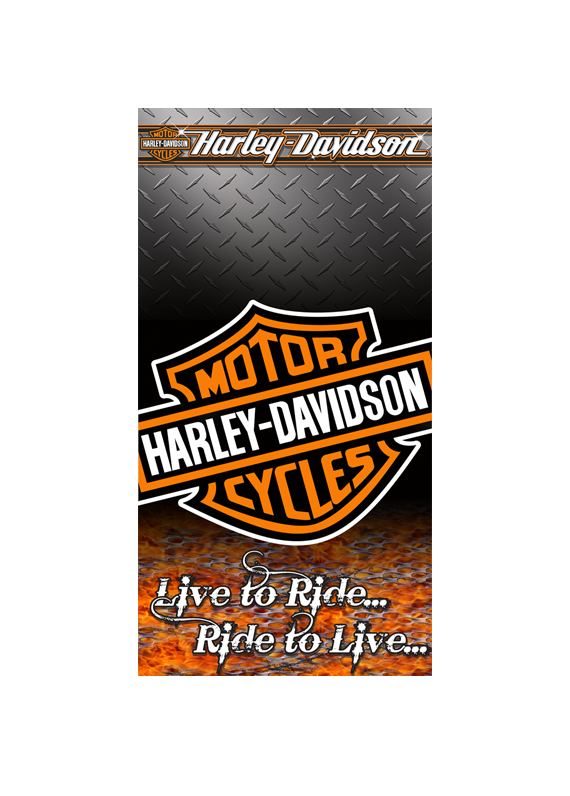 CUSTOM VINYL Cornhole Board DECAL/ Harley-Davidson - Cornhole Bag Toss