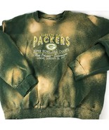 Vtg 97 Green Bay Packers Sweatshirt Men&#39;s Grunge Distressed Bleached XL ... - $29.69