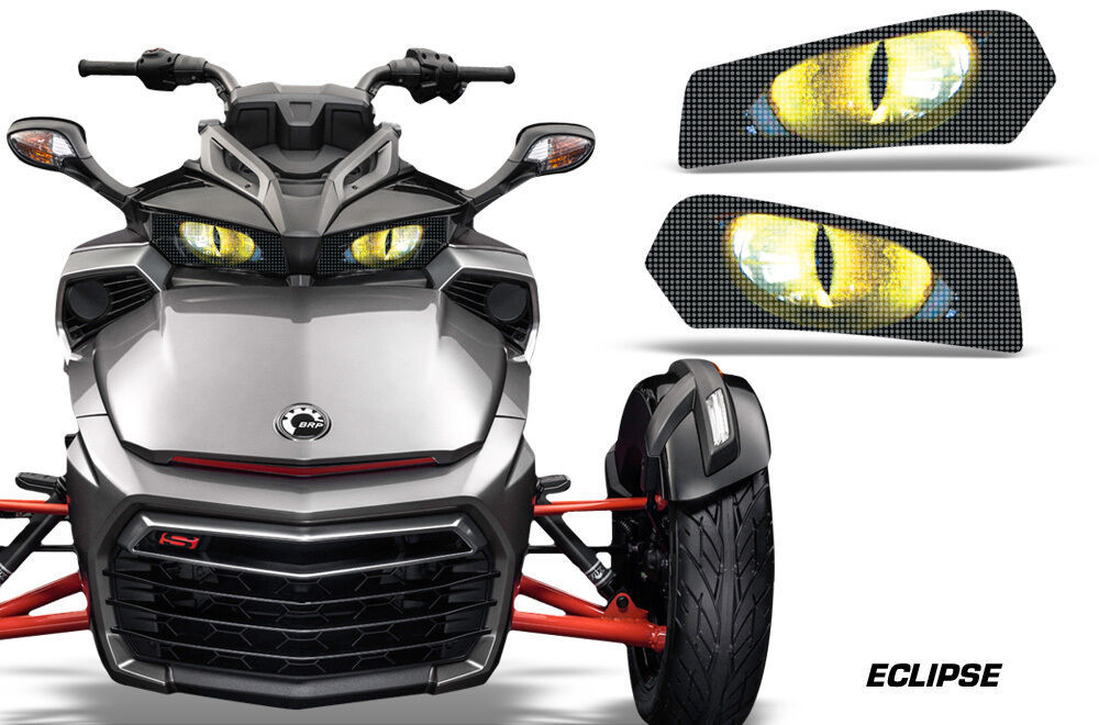 Headlight Eye Graphics Kit Decal Cover For CanAm Spyder F3 Roadster