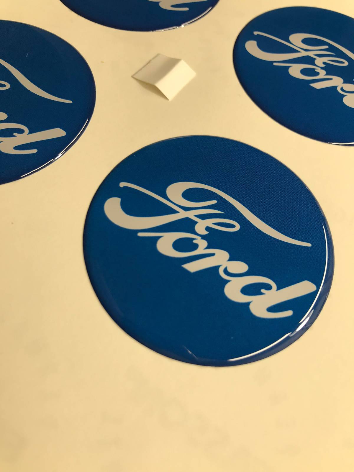Logo Ford 4 x 50 domed stickers for wheel center caps Decals & Stickers
