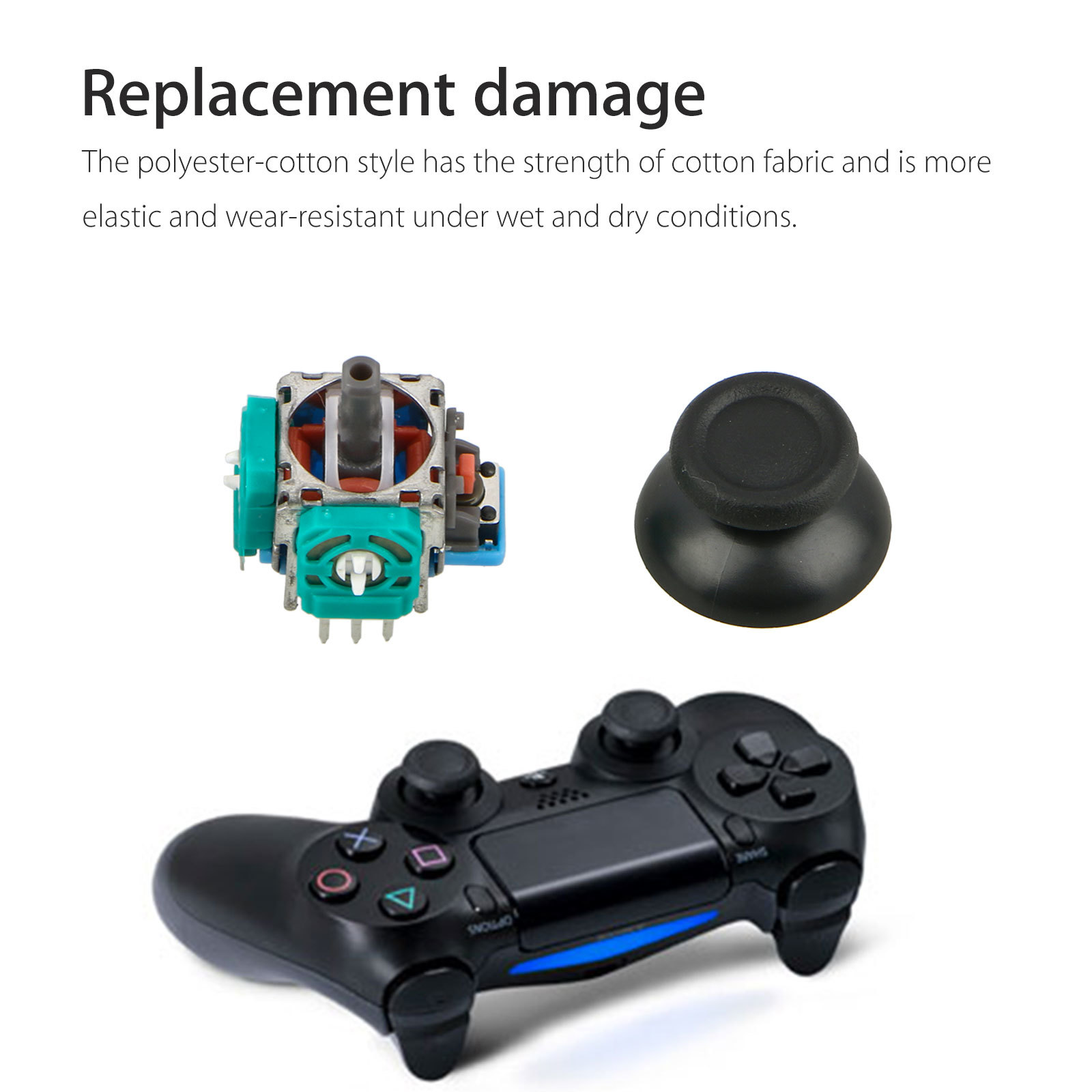 2x For PS4/Slim/PS4 Pro 3D Controller Joystick Axis Analog Sensor