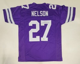 JORDY NELSON SIGNED AUTOGRAPHED COLLEGE STYLE CUSTOM XL JERSEY BECKETT QR image 1