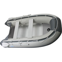 BRIS 9.8 ft Inflatable Boat Dinghy Pontoon Boat Tender Fishing Raft Gray image 6