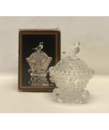 Vintage Hofbauer The Byrdes Collection lead crystal trinket box birds Ge... - $12.00