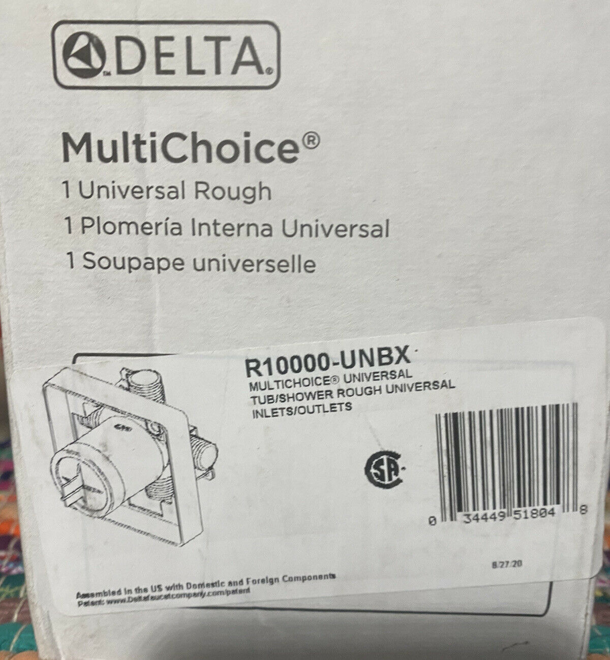 Delta Faucet R10000UNBX MultiChoice Universal Tub and Shower Valve Body Valves