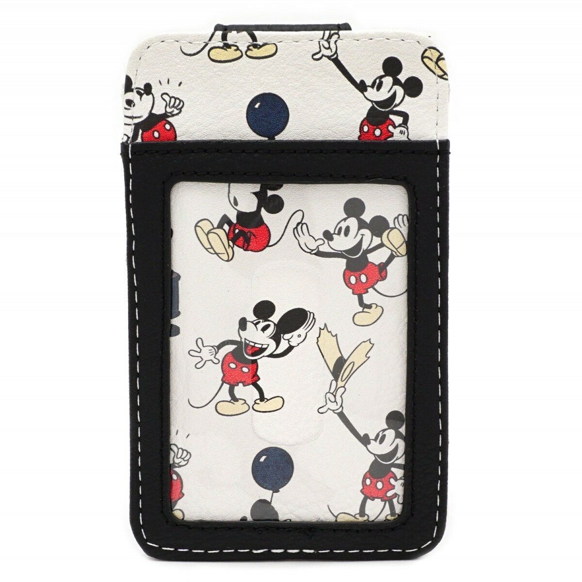 Loungefly Disney Mickey Mouse Poses Card Holder Faux