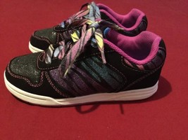 Disney Liv & Maddie shoes Girls Size 11 tennis sneaker black glitter multicolor  - $15.99