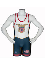 All New Cliff Keen Usa Wrestling Singlet Navy Sublimated S79CKEGL Best Value - $99.99