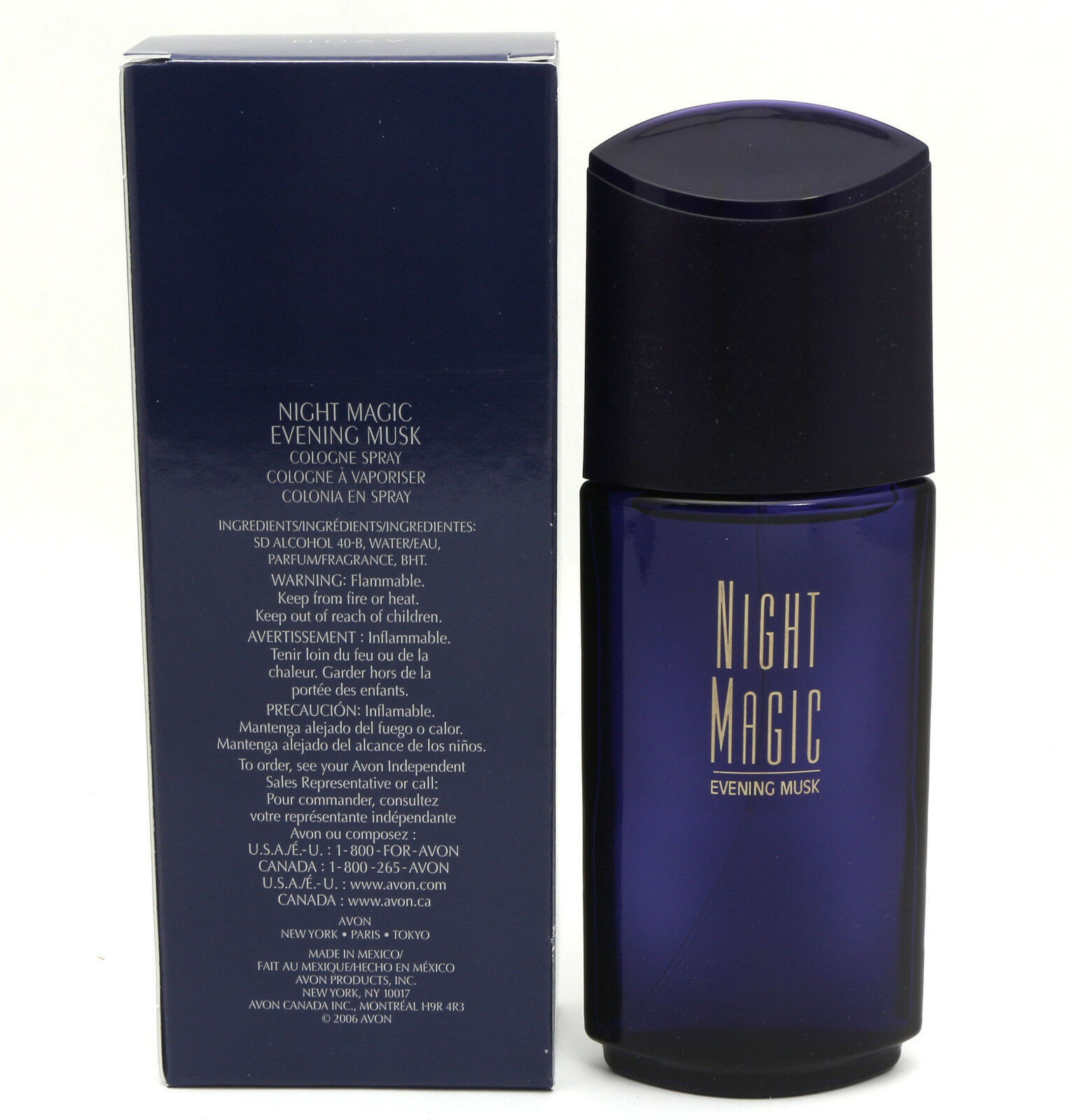 Avon Night Magic Evening Musk 2006 Version Cologne Spray 17 Oz 50 Ml