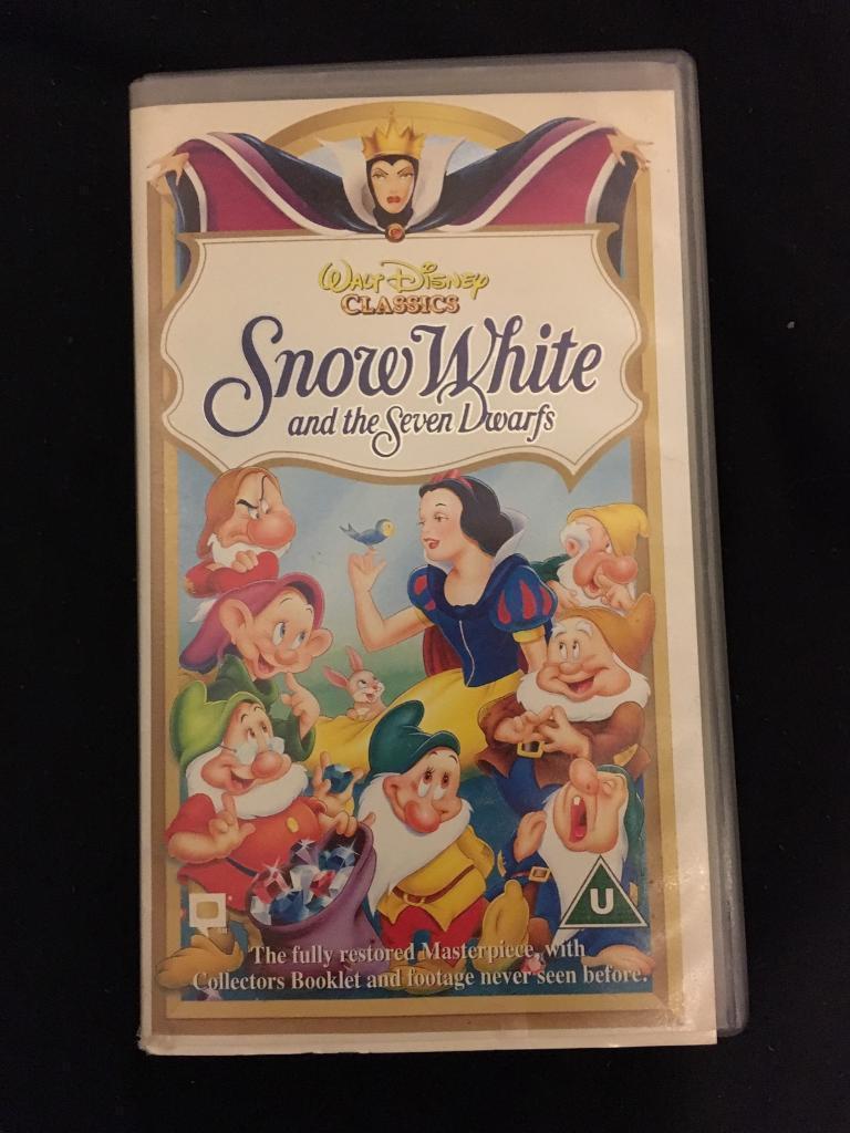Rare Collectors Edition Snow White And The Seven Dwarfs Vhs Tape Walt 