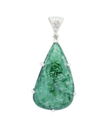Stones Desire Fuchsite Stone Pendant Necklace (22&quot;) Green - $179.55