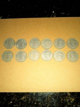 Lot of 12 1987 Benito Juarez 50 Pesos Circulated Coins - $25.99