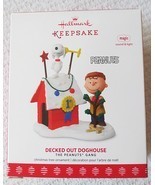 Hallmark Peanuts Gang Decked Out Doghouse w/Light &amp; Sound 2017 Ornament - $31.95
