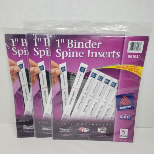 Avery Binder Spine Inserts 1