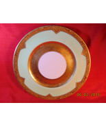 One (1), 10 1/2&quot;, Gold Encrusted Edge &amp; Verge, Dinner Plate from Royal D... - $21.99