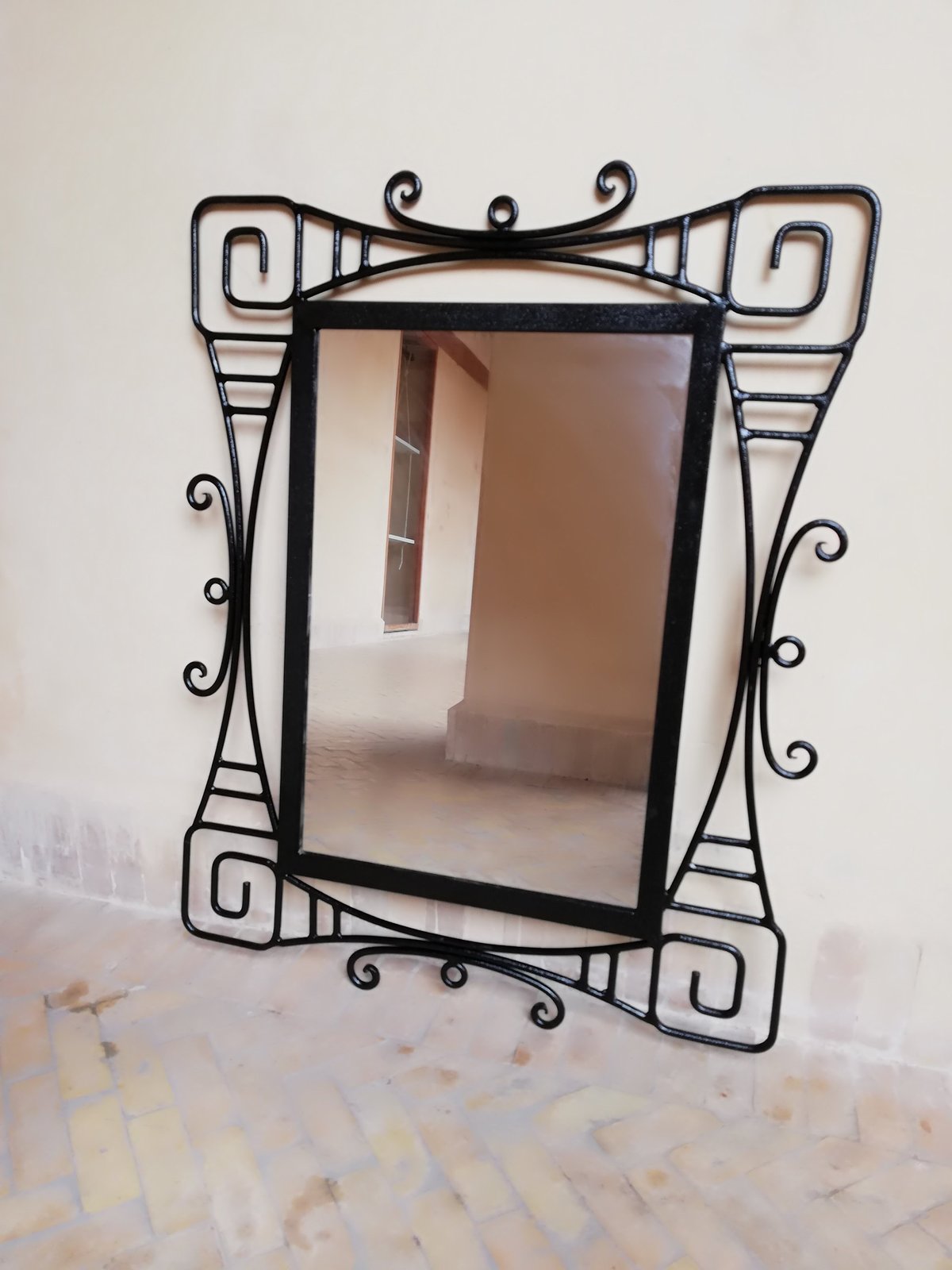 wrought iron mirror , Wall Mirror Wrought Iron , Large Moroccan wrought iron Mirrors